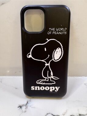 Snoopy Black Graphic Phone Case - Peanuts Licensed